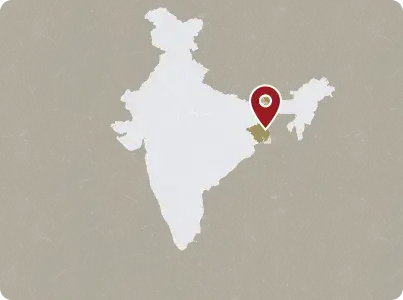 Map of West Bengal, India